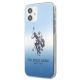 2. US Polo Assn. Gradient Pattern Collection iPhone 12 mini Hülle - Blau