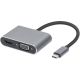 2. 4-in-1-USB-Typ-C-Hub: USB 3.0 + PD 100W + HDMI 4K 30Hz + VGA FullHD