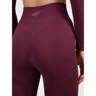 4. Nahtlose, thermaktive Skiunterwäsche mit schnelltrocknendem Finish – Damen-Leggings 4F 4FWAW26USEAF325-60S