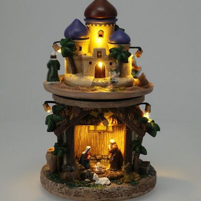 4. LED-Dekorative Krippe 14x14x23cm