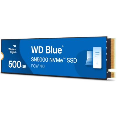 2. WD Blue SN5000 500GB M.2 NVMe SSD WDS500G4B0E