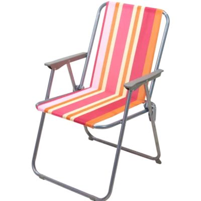 4. Redcliffs Klappstuhl mit Armlehnen, orangefarbene Gurte