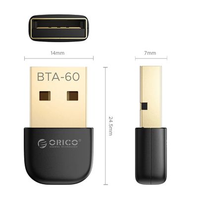 2. Orico BTA-60 Bluetooth 6.0 Adapter – Schwarz