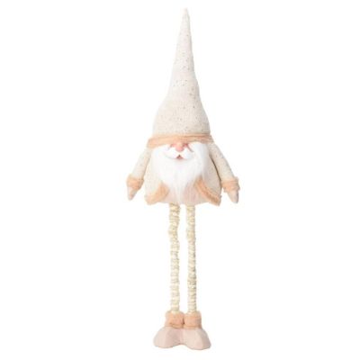 6. Weihnachtsmann auf Teleskopbeinen 30 x 18 x 100 cm Gold