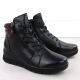 13. Schwarze Damen-Lederstiefeletten mit Keilabsatz Vinceza 39963