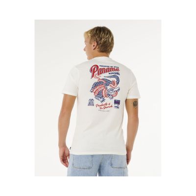3. Herren-T-Shirt RIP CURL Desti Animals Tee weiß