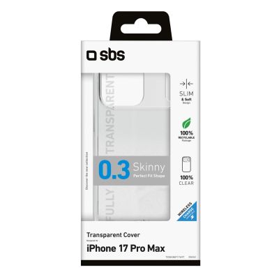 2. SBS Skinny Cover für iPhone 17 Pro Max – Transparent