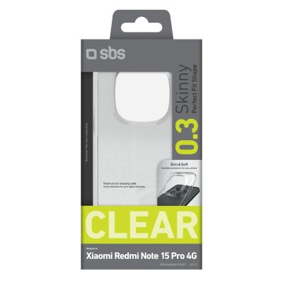 2. SBS Skinny Cover für Xiaomi Redmi Note 15 Pro 4G – Transparent