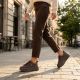 11. Damen-Plateauschuhe aus braunem Leder, Modell Filippo 6246