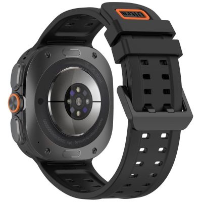 2. Tech-Protect Silikon-Air-Armband für Samsung Galaxy Watch Ultra 47 mm – Schwarz