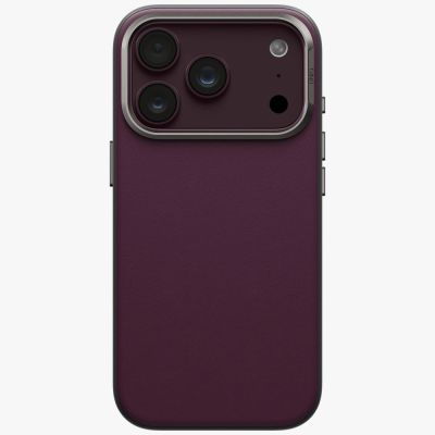 2. Uniq Lyden DS Magclick Ladehülle für iPhone 18 Pro / 17 Pro – Burgunderrot