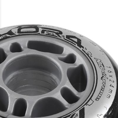 17. PU 76x24 82A SCHWARZE ROLLEN (4 Stk.) NILS EXTREME