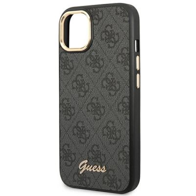 6. Guess GUHCP14MHG4SHK iPhone 14 Plus 6,7 "schwarz / schwarze Hartschale 4G Vintage Gold Logo