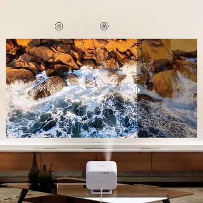 15. Yaber L2 Plus LCD FullHD 1080p Multimedia-Projektor mit JBL-Lautsprechern - Beige