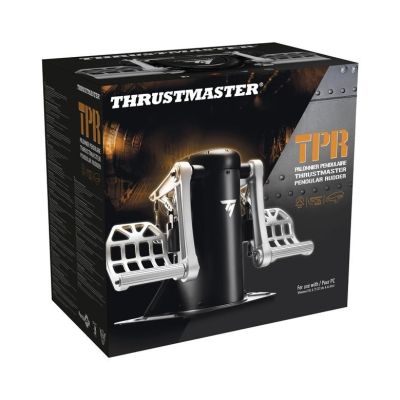 6. Thrustmaster TPR Rudder Schwarz, Silber USB Flugsimulation Analog PC