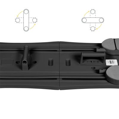 9. Rebel Active Home Pilates Set, Multifunktionales 9-in-1 Fitnessgerät, Schwarz RBA-3069-BK