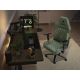 8. Corsair TC500 LUXE Gaming-Stuhl mit gepolsterter Sitzfläche, Grün