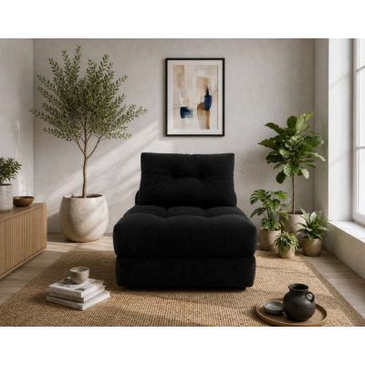 WOBA Pouf-Matratze, schwarz