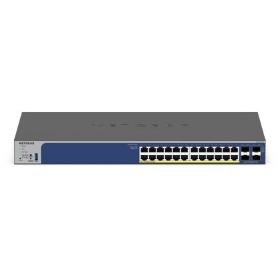 3. Netgear GS728TXPv3 28p PoE 190W (PoE+: 24p) Managed Gigabit/10G Switch