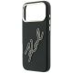 6. Karl Lagerfeld Schutzhülle mit großem, glattem Harz-Logo für iPhone 18 Pro Max / 17 Pro Max – Schwarz