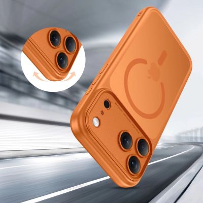 6. Tech-Protect Magpeak MagSafe CC Hülle für iPhone 17 Pro – Orange