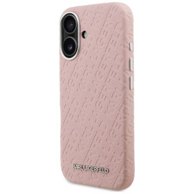 2. Karl Lagerfeld FW Stamped Karl MagSafe iPhone 16 Hülle - Pink