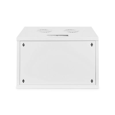 10. Digitus 19" 7HE Wand-Netzwerkschrank 540x400 mm, perforierte Tür, grau, ungeteilt, unmontiert, 60 kg