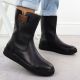 11. Schwarze Damen-Lederboots mit Plateau Rieker Y4355-00