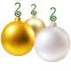 3. METALLHAKEN FÜR CHRISTBAUMKUGELN 40 STÜCK GRÜN