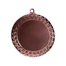 Bronzemedaille insgesamt mit Platz für ein 50-mm-Emblem – Stahlmedaille