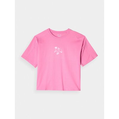 6. Übergroßes bedrucktes Damen-T-Shirt 4F 4FRAW24TTSHF2582-54S