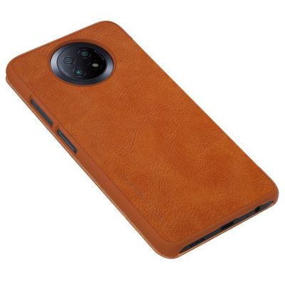 4. Nillkin Qin Lederholsterhülle für Xiaomi Redmi Note 9T 5G braun
