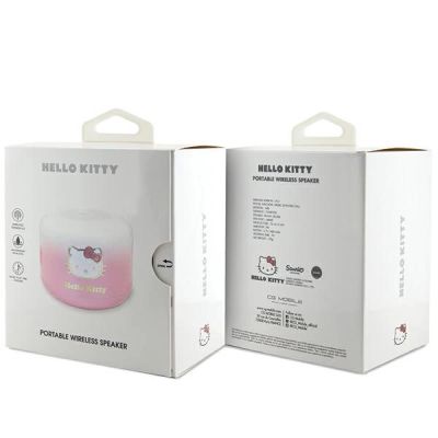 4. Hello Kitty Electroplate Gradient Bluetooth-Lautsprecher – Rosa