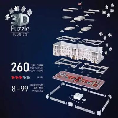4. Ravensburger 12008031 3D-Puzzle, 216 Teile, Gebäude