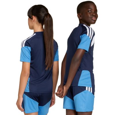 4. adidas Tiro 26 Wettkampf-Trainings-T-Shirt für Kinder, marineblau, JM1446