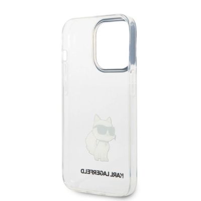 7. Karl Lagerfeld Ikonik Choupette Hülle für iPhone 14 Pro – transparent