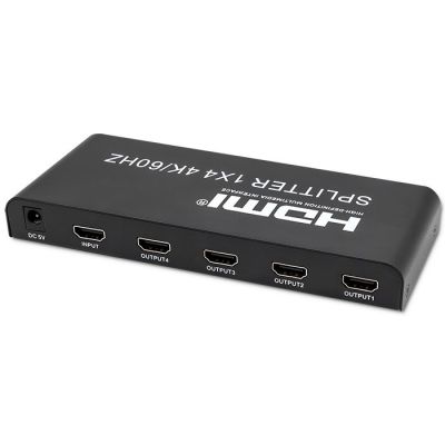 10. QOLTEC Splitter 4xHDMI 4Kx2K | 6GB/s | 60Hz