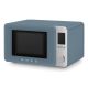 4. Smeg MOC02SBMEU Mikrowelle, blau, Kombi-Mikrowelle für die Arbeitsplatte, 27 l, 900 W