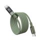 2. PD60W USB-C-zu-USB-C-Digitaldisplay, 1,2 m Nylonkabel – grün