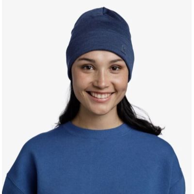 6. BUFF MERINO HEAVYWEIGHT BEANIE SOLID NACHTBLAU
