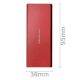7. QOLTEC M.2 SSD-Gehäuse | SATA | NGFF | USB 3.0 | Superschnelle 5 Gbit/s | 2 TB | Rot