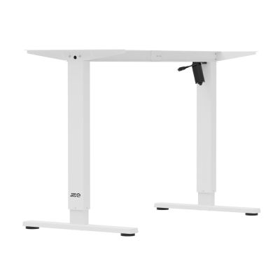 8. ERGO OFFICE ELEKTRISCHER SCHREIBTISCH, HÖHENVERSTELLBAR BIS 1160 MM, MAX. 80 KG, OHNE TISCHPLATTE FÜR ARBEIT IM SITZEN UND STEHEN, WEISS ER-400 W