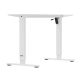 8. ERGO OFFICE ELEKTRISCHER SCHREIBTISCH, HÖHENVERSTELLBAR BIS 1160 MM, MAX. 80 KG, OHNE TISCHPLATTE FÜR ARBEIT IM SITZEN UND STEHEN, WEISS ER-400 W