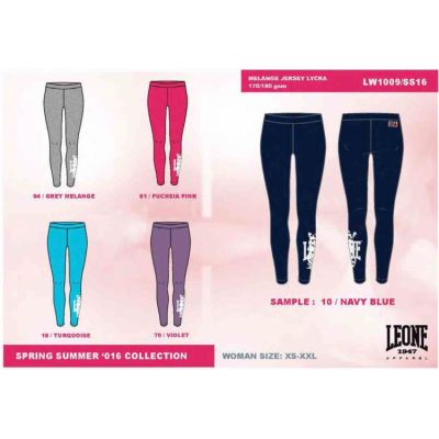 3. LEONE LW1009/S16 Lange Leggings Marineblau "S"