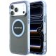 Mercedes AMG IML Transparent Bicolor Block MagSafe Hülle für iPhone 18 Pro Max / 17 Pro Max – Schwarz und Blau
