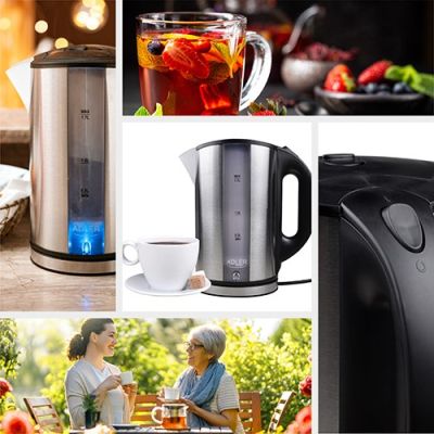 18. Adler AD 1216 Wasserkocher (2000W 1,8l; silber)