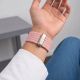 6. Tech-Protect Nylon-Sportarmband für Apple Watch 44/45/46/49 mm – Hellrosa