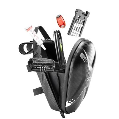 7. Rockbros Tasche 3011006301 für den Lenker eines Fahrrads oder Rollers 1,3 l – Schwarz