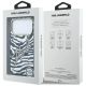 8. Karl Lagerfeld IML Signature Zebra Glitter MagSafe Hülle für iPhone 17 Pro / 18 Pro - Gold