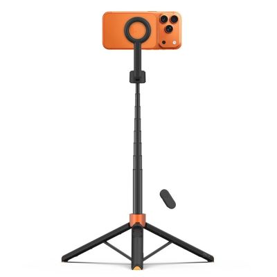3. Tech-Protect L10S Bluetooth-Selfie-Stick-Stativ – Schwarz und Orange